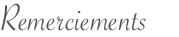 Remerciements